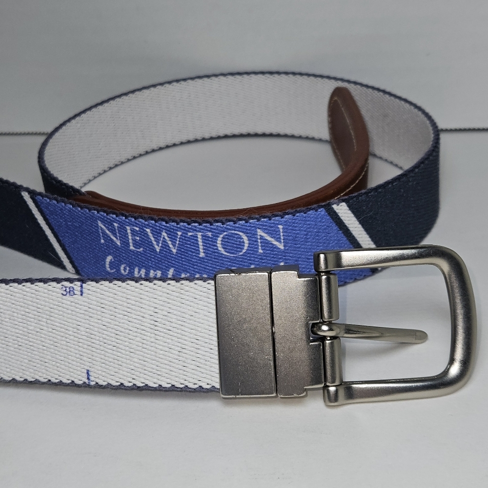 Newton Country Club Mens Golf Belt by Doc Murphy Sz 40 Adjustable Leather - Picture 6 of 7